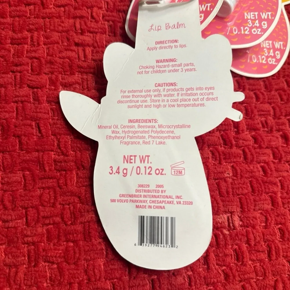 🦄🐱 Unicorn Kitty Strawberry Scented Lip Balm Set 🦄🐱